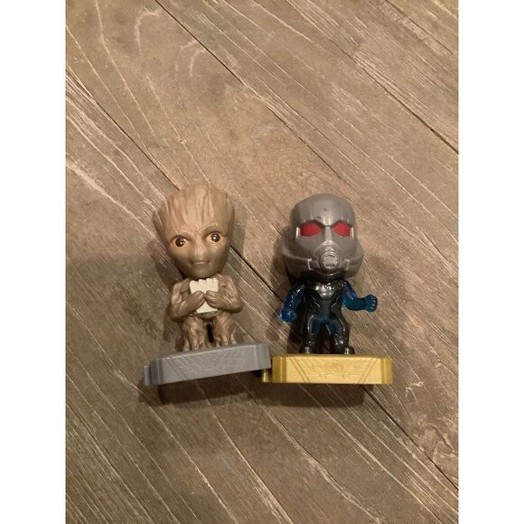 Lot of 2 McDonalds Happy Meal GROOT & ANT Man Marvel Avengers  2019 - Picture 1 of 4